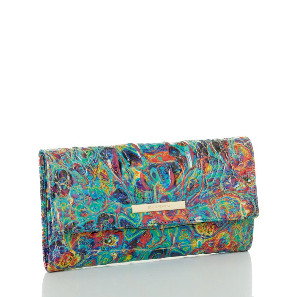 Brahmin Cordelia Wallet Blue Ammolite Melbourne ID:Brahmin-203633