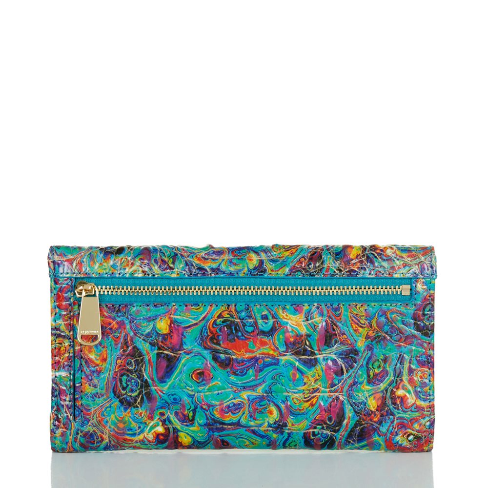 Brahmin Cordelia Wallet Blue Ammolite Melbourne ID:Brahmin-203633