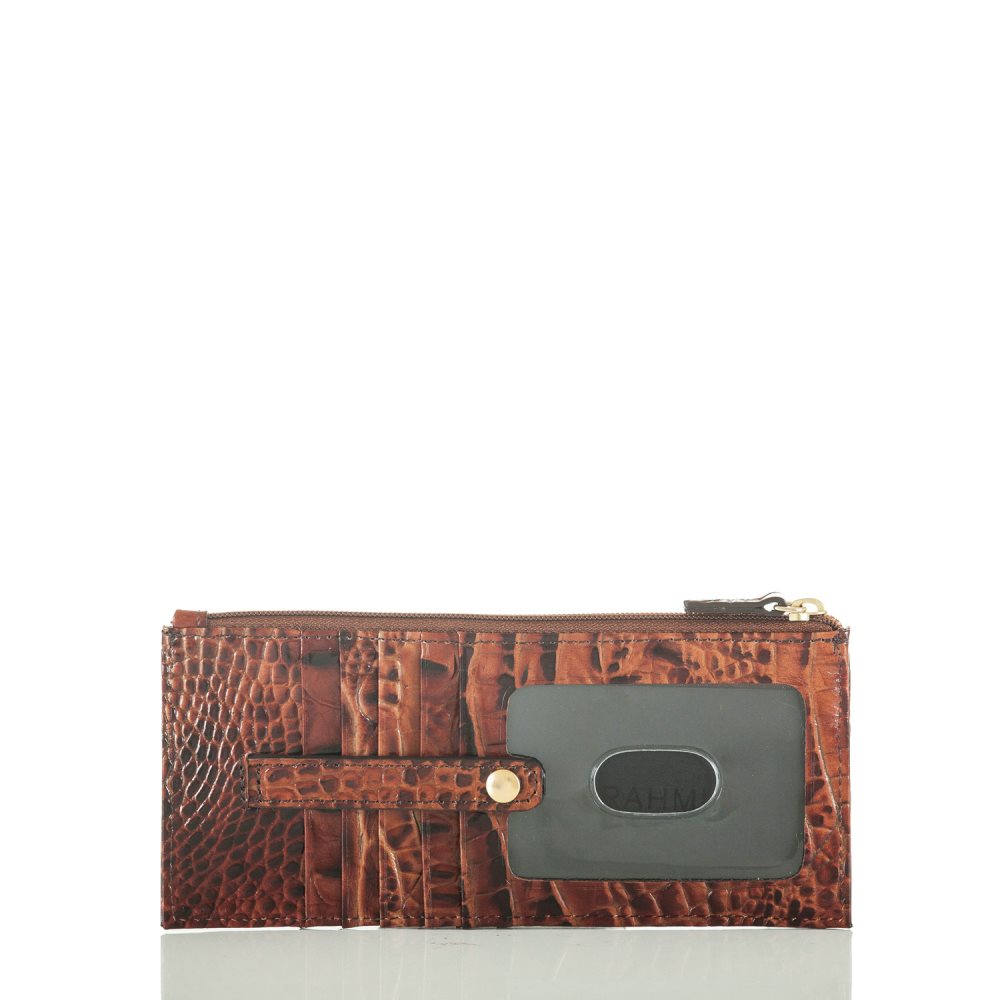 Brahmin Slim Credit Card Wallet | Pecan Melbourne ID:Brahmin-203739