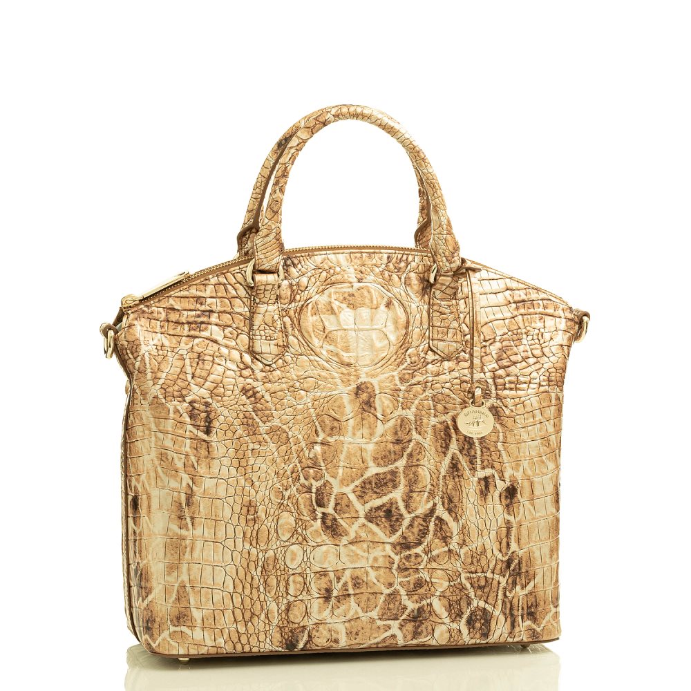 Brahmin Large Duxbury Satchel Camel Safari Melbourne ID:Brahmin-202947