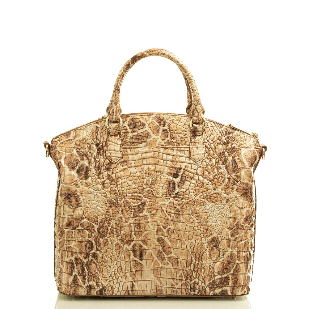 Brahmin Large Duxbury Satchel Camel Safari Melbourne ID:Brahmin-202947