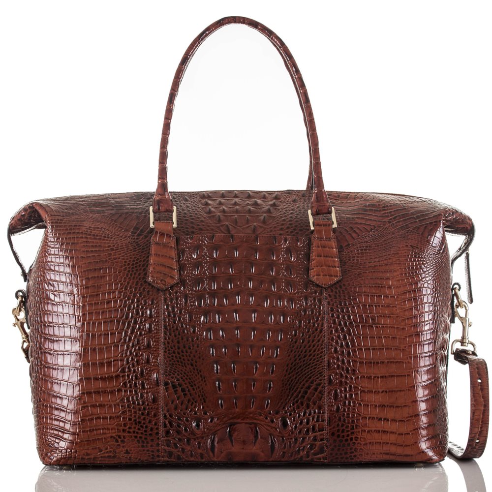 Brahmin Duxbury Weekender | Brown Leather Weekend Bag ID:Brahmin-202678