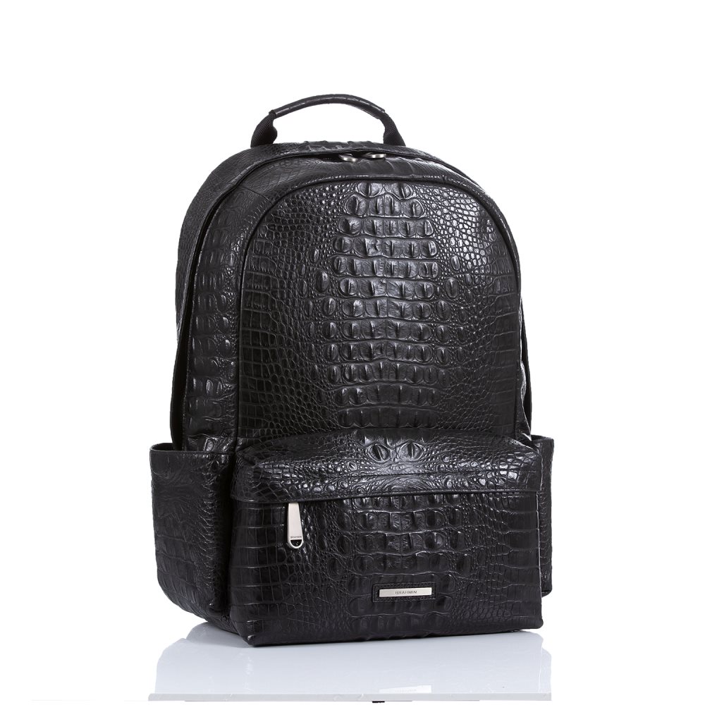 Brahmin Lucas Black Leather Backpack | Black Canyon ID:Brahmin-203514