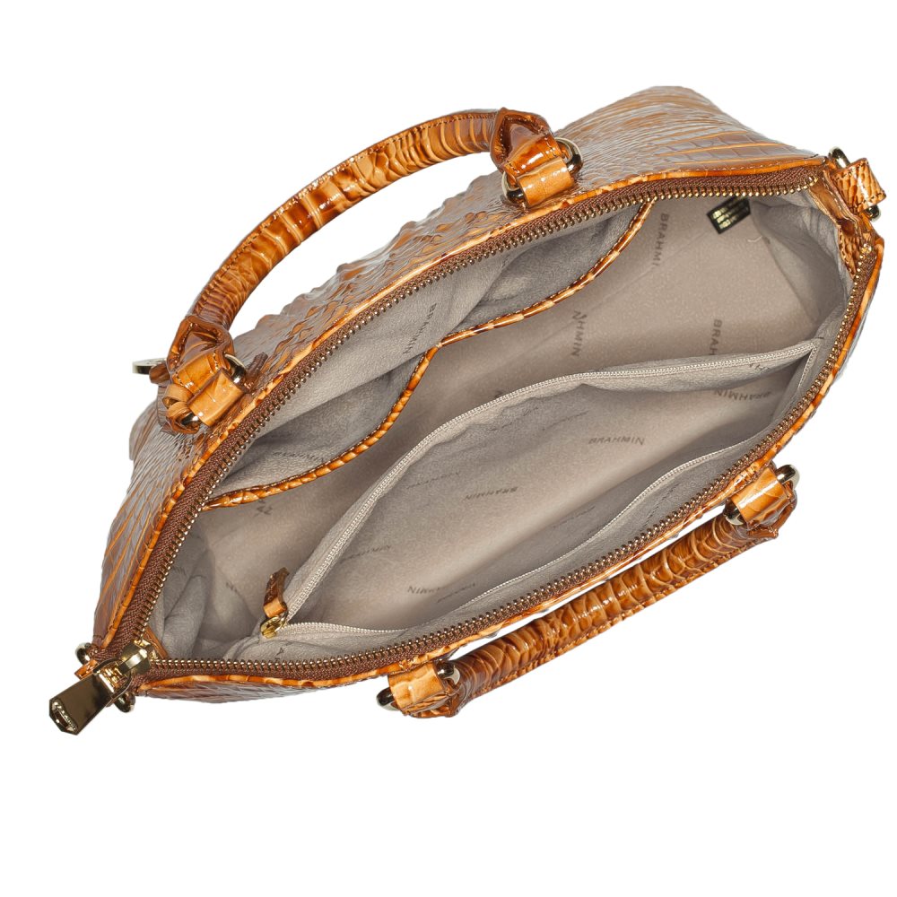 Brahmin Duxbury Satchel Dark Rum Melbourne ID:Brahmin-203048