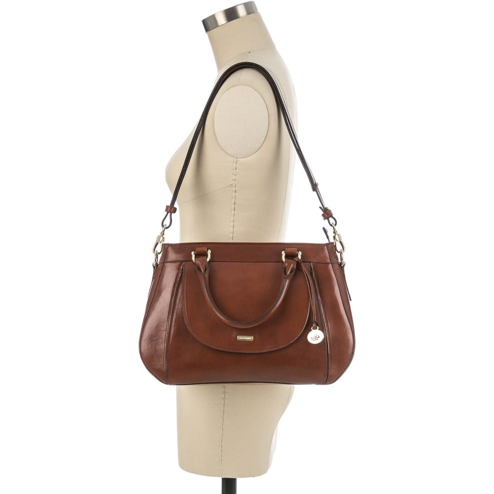 Brahmin Raelynn Cognac Topsail ID:Brahmin-203031