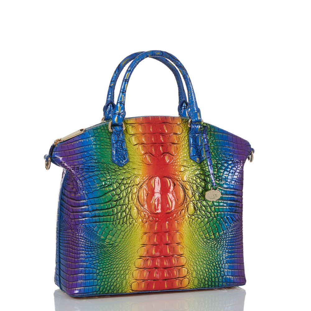 Brahmin Large Duxbury Satchel Popsicle Ombre Melbourne ID:Brahmin-203070