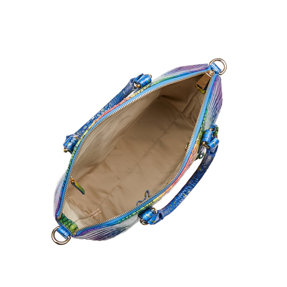 Brahmin Large Duxbury Satchel Popsicle Ombre Melbourne ID:Brahmin-203070