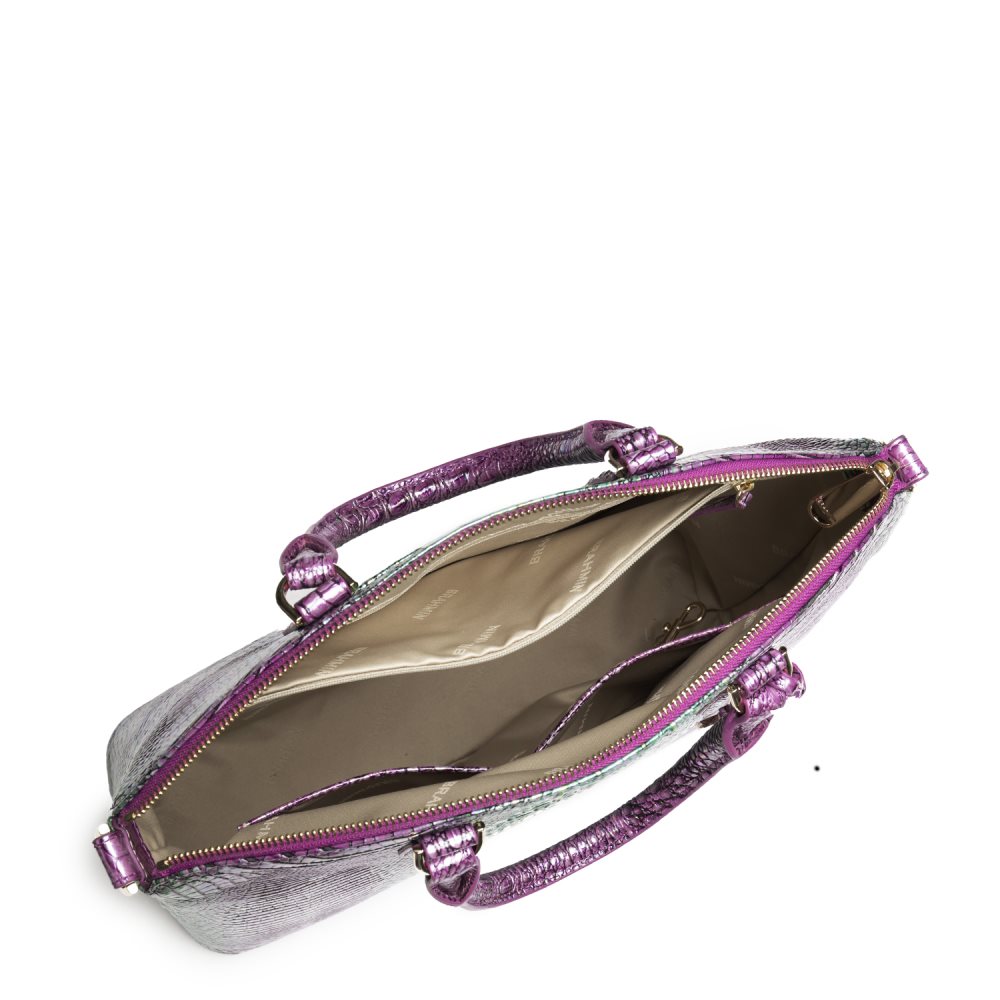 Brahmin Large Duxbury Satchel Hyacinth Ombre Mini Melbourne ID:Brahmin-203097