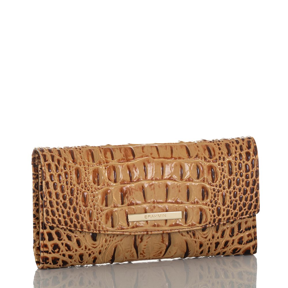 Brahmin Modern Checkbook Wallet Toasted Melbourne ID:Brahmin-203817