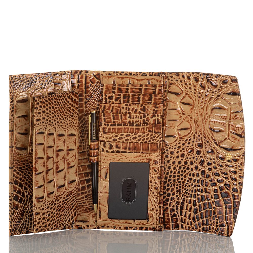 Brahmin Modern Checkbook Wallet Toasted Melbourne ID:Brahmin-203817