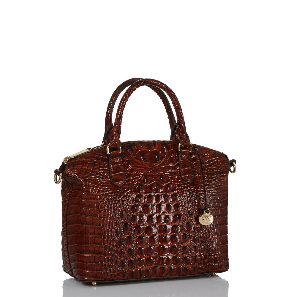 Brahmin Duxbury Medium Satchel Bag | Pecan Melbourne ID:Brahmin-203040