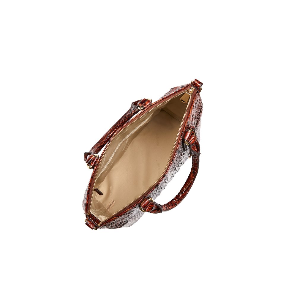 Brahmin Duxbury Medium Satchel Bag | Pecan Melbourne ID:Brahmin-203040