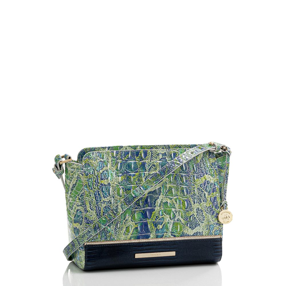 Brahmin Carrie Crossbody Green Viper Mackay ID:Brahmin-203324