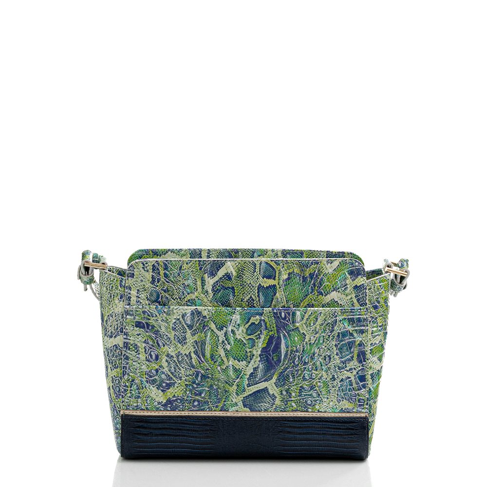 Brahmin Carrie Crossbody Green Viper Mackay ID:Brahmin-203324