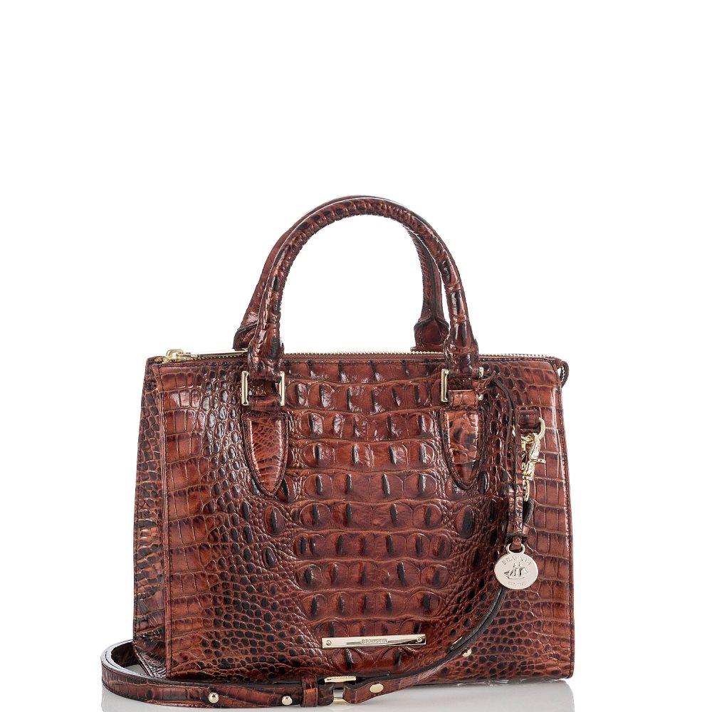 Brahmin Anywhere Convertible Handbag | Pecan Melbourne ID:Brahmin-203107