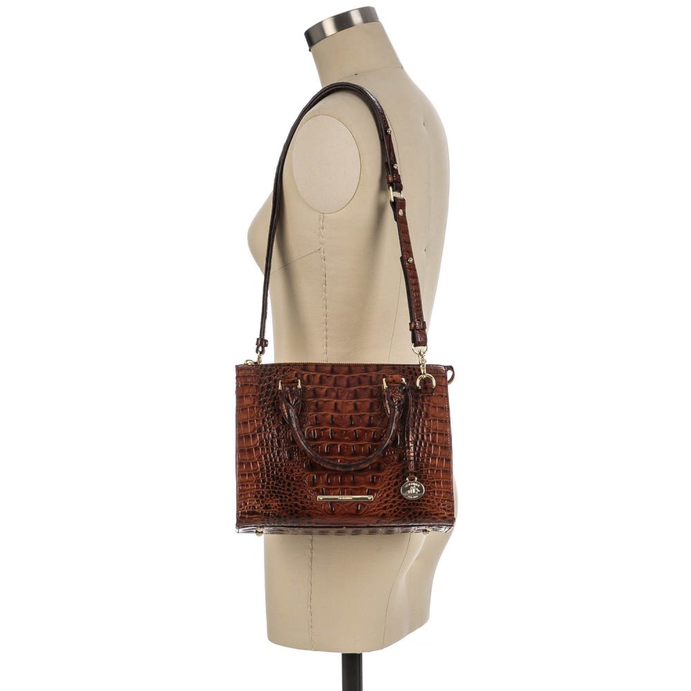 Brahmin Anywhere Convertible Handbag | Pecan Melbourne ID:Brahmin-203107