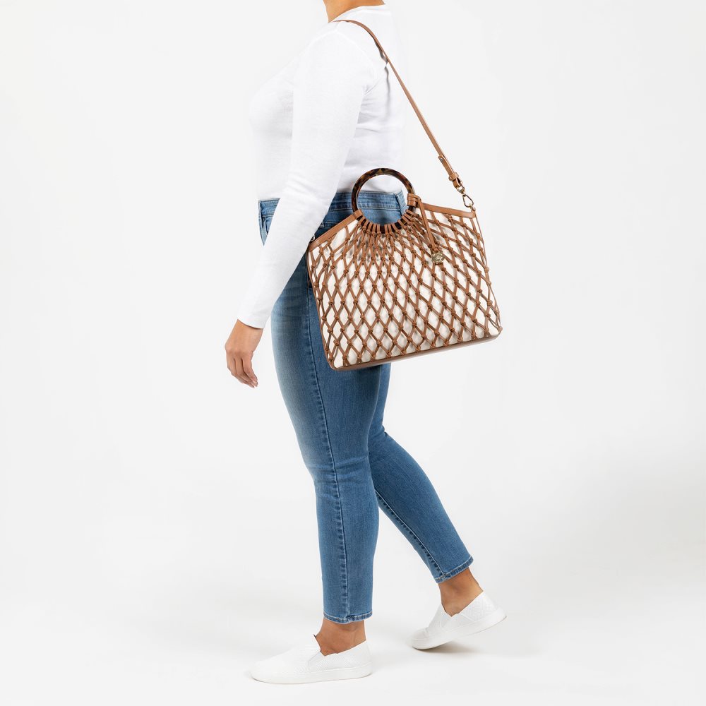 Brahmin Renata Dark Beige Carroway ID:Brahmin-202959