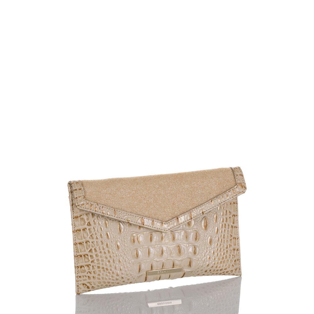 Brahmin Envelope Clutch Satin Golightly ID:Brahmin-203461