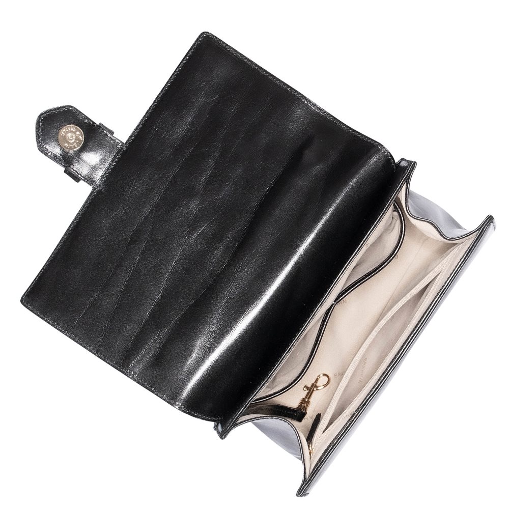 Brahmin Luxe Mini Francine Black Topsail ID:Brahmin-202937