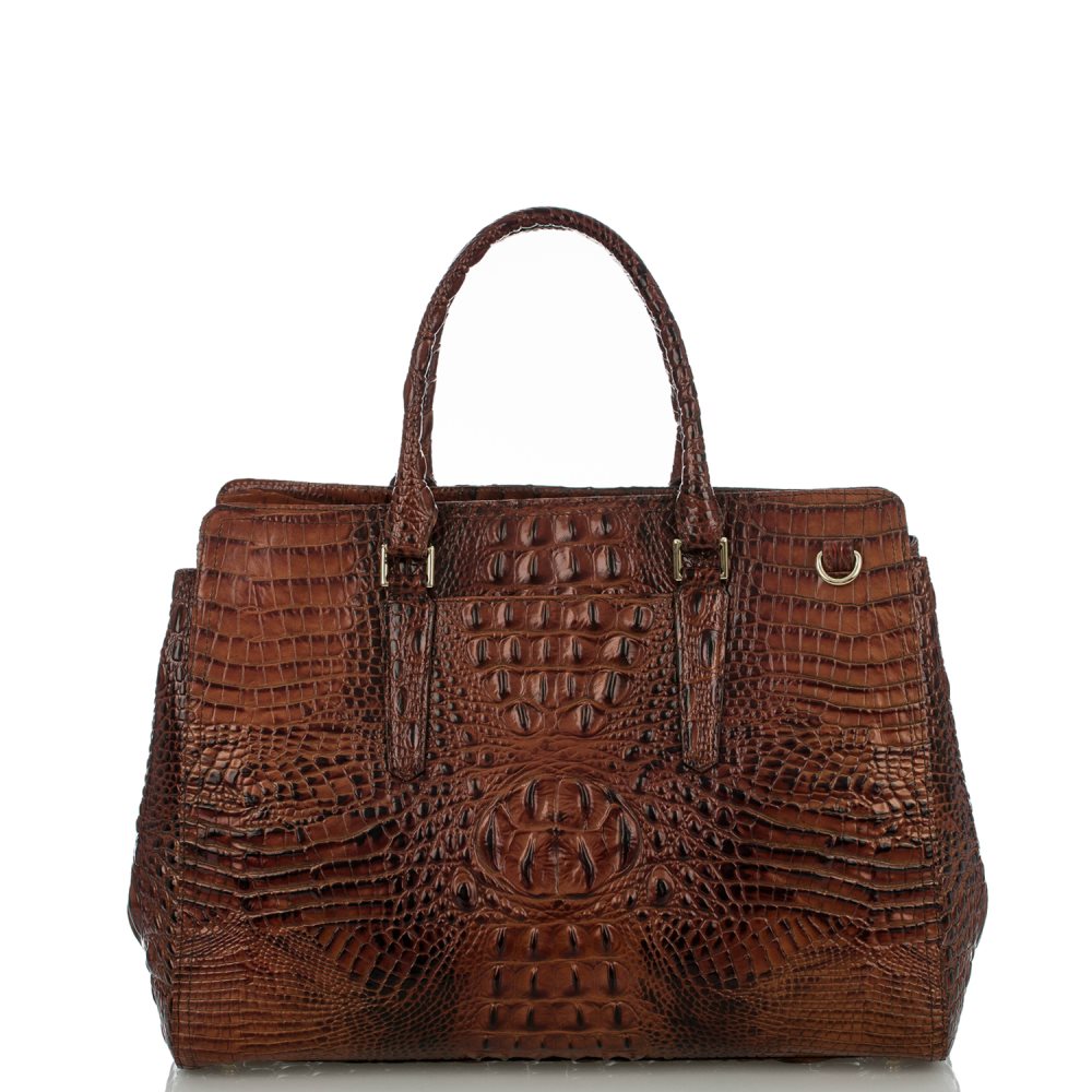 Brahmin Finley Leather Carryall Bag | Pecan Melbourne ID:Brahmin-203111