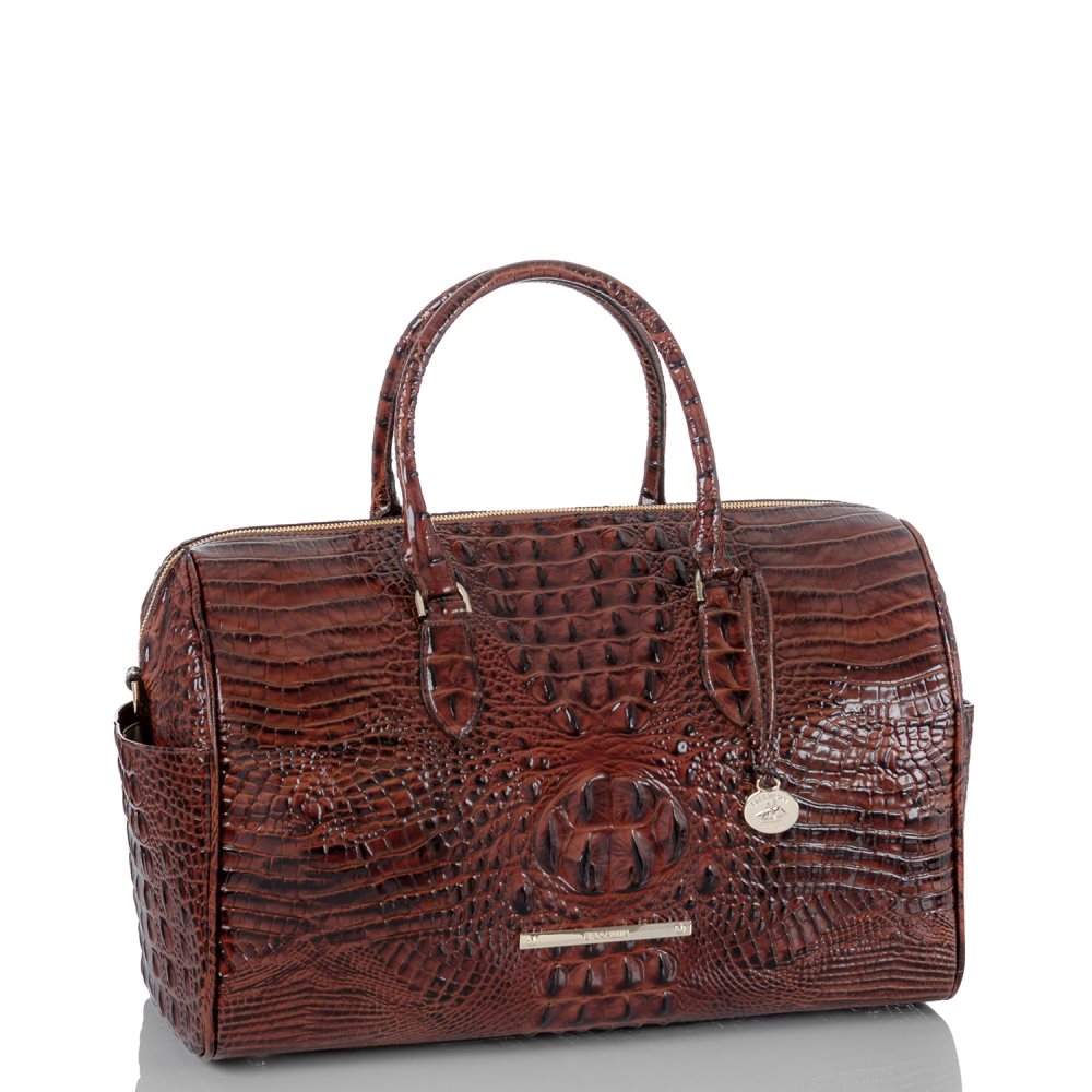 Brahmin Spencer | Brown Leather Weekend Duffle Bag ID:Brahmin-202696
