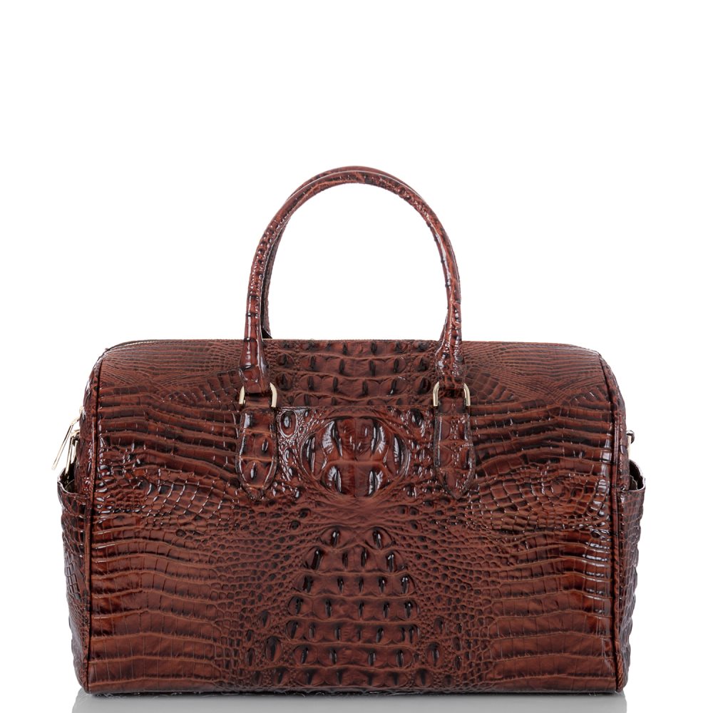 Brahmin Spencer | Brown Leather Weekend Duffle Bag ID:Brahmin-202696
